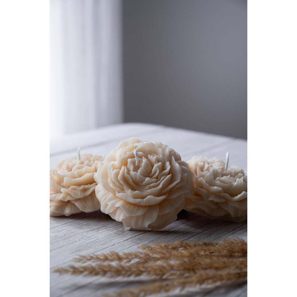 Peony Flower Candle